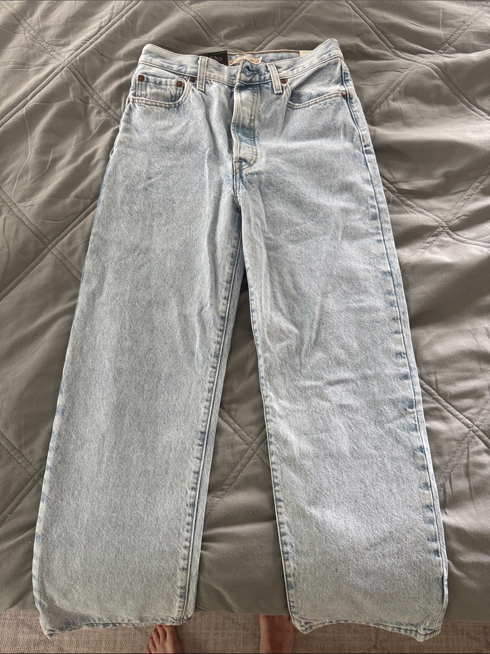 Levi's Light Wash Straight Leg Jeans